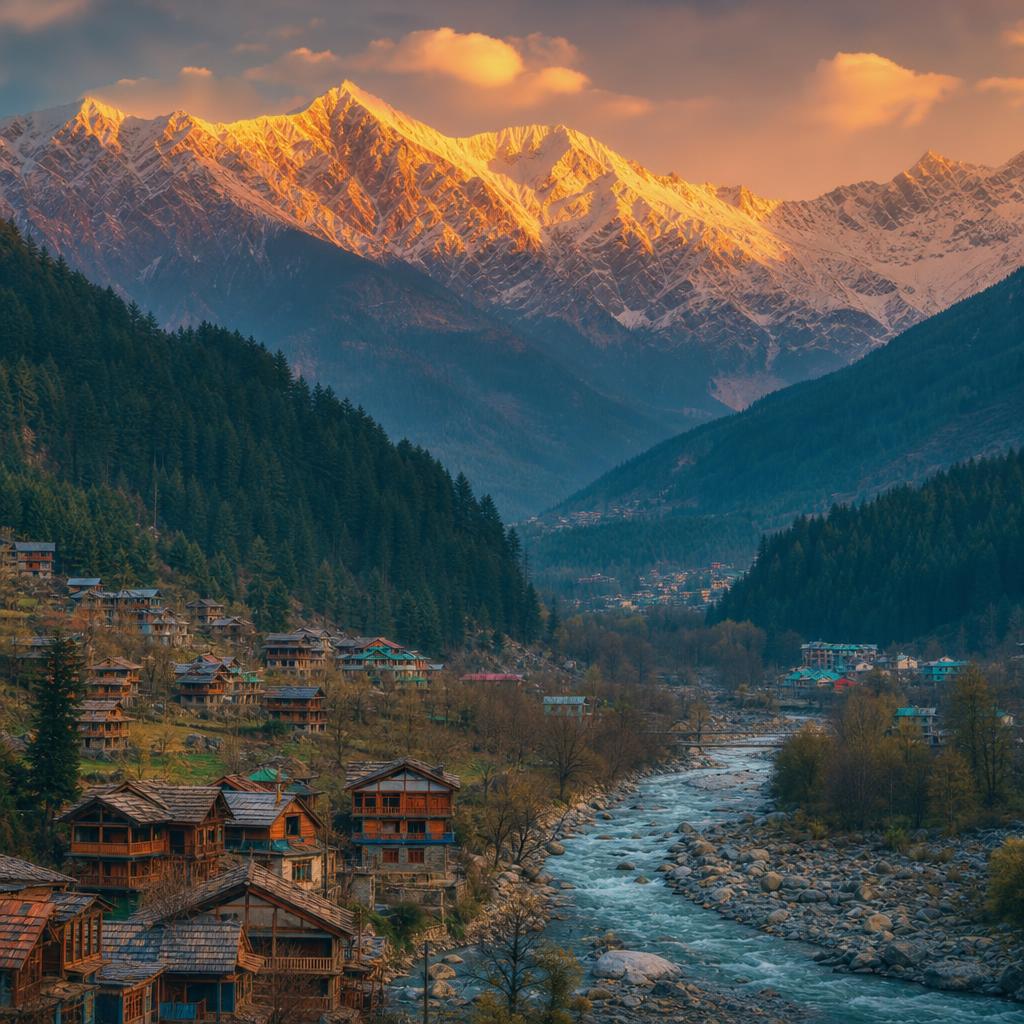 Manali Honeymoon — Snow peaks, apple orchards and pine-scented lanes.