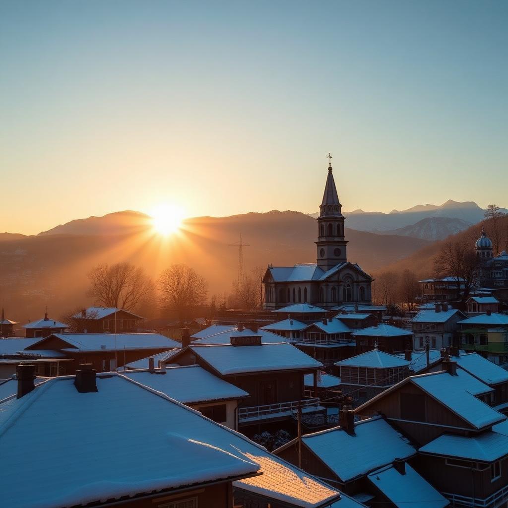 Colonial mansions and snow-dusted pine forests in Shimla